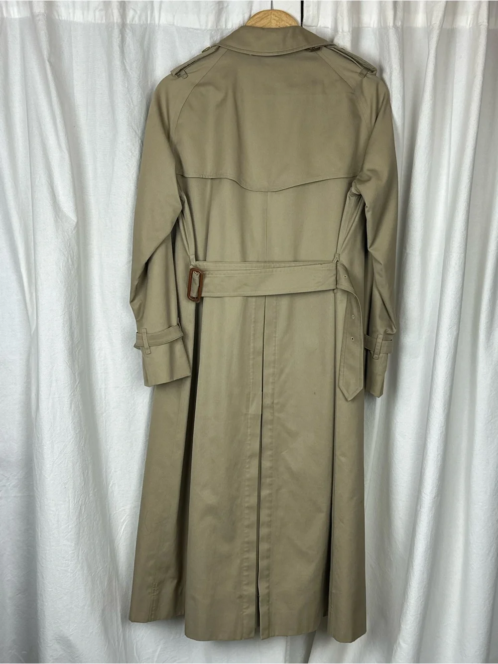 Vintage Burberry Trench Coat & Wool Lining Insert - Picture 2 of 12